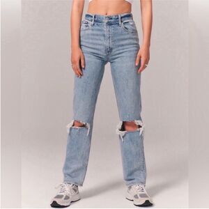 Abercrombie & Fitch Ultra high rise 90s straight jeans